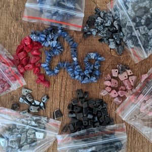 Lot of semiprecious gemstone chip beads